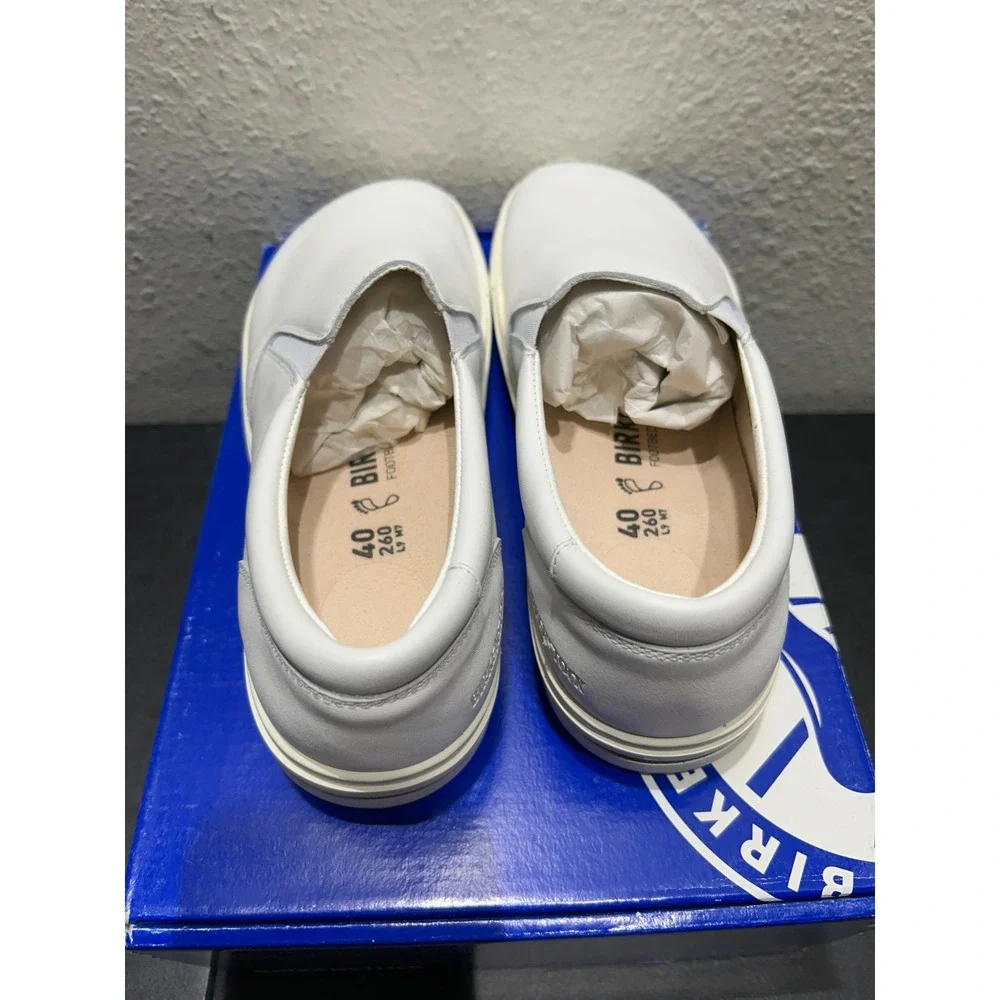 Birkenstock Oswego Natural Leather White EU 40 US L9 M7 Womens Mens